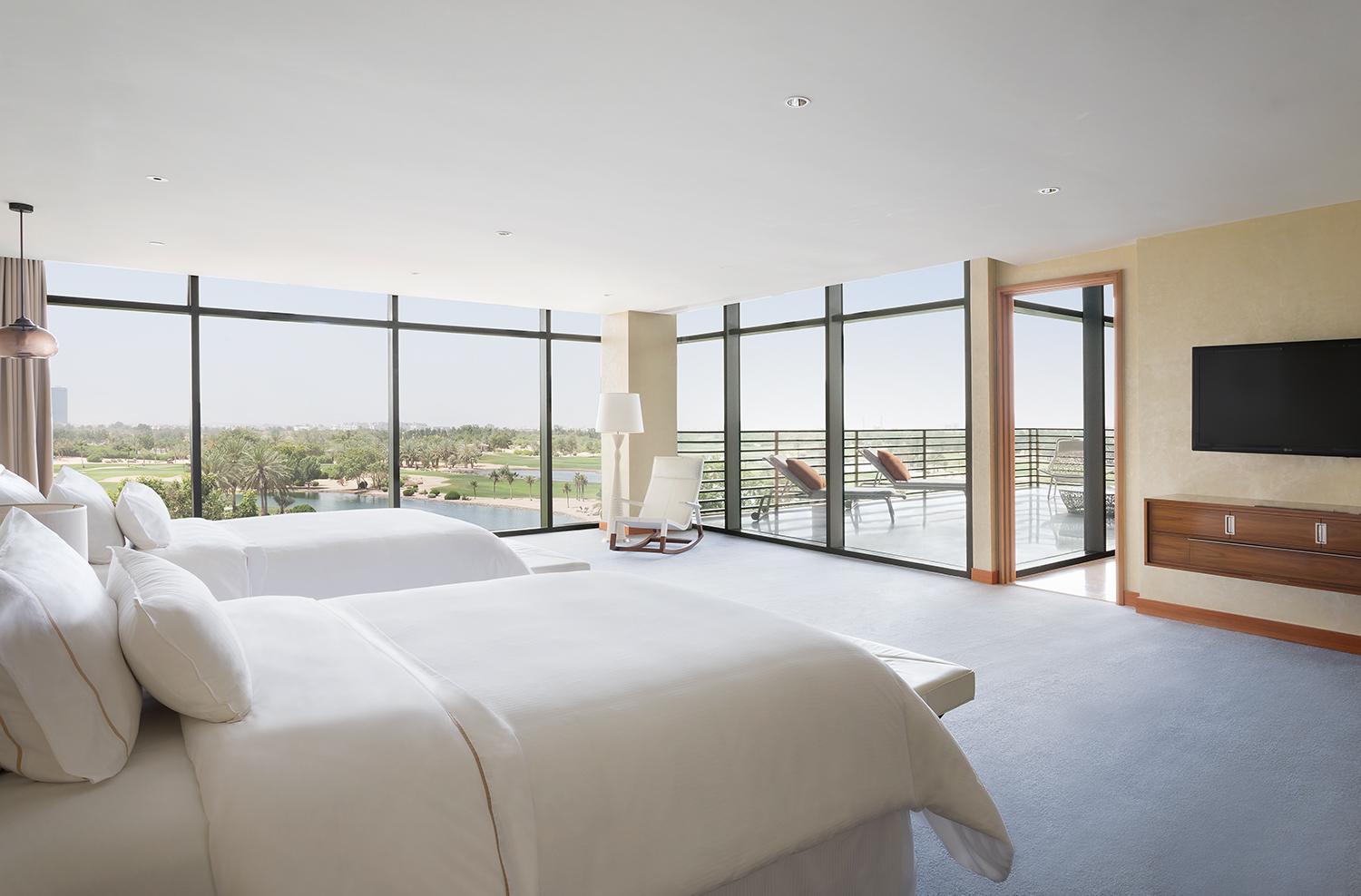 Vogo Abu Dhabi Golf Resort & Spa Formerly The Westin Abu Dhabi Golf Resort & Spa Exterior foto A bedroom at the hotel