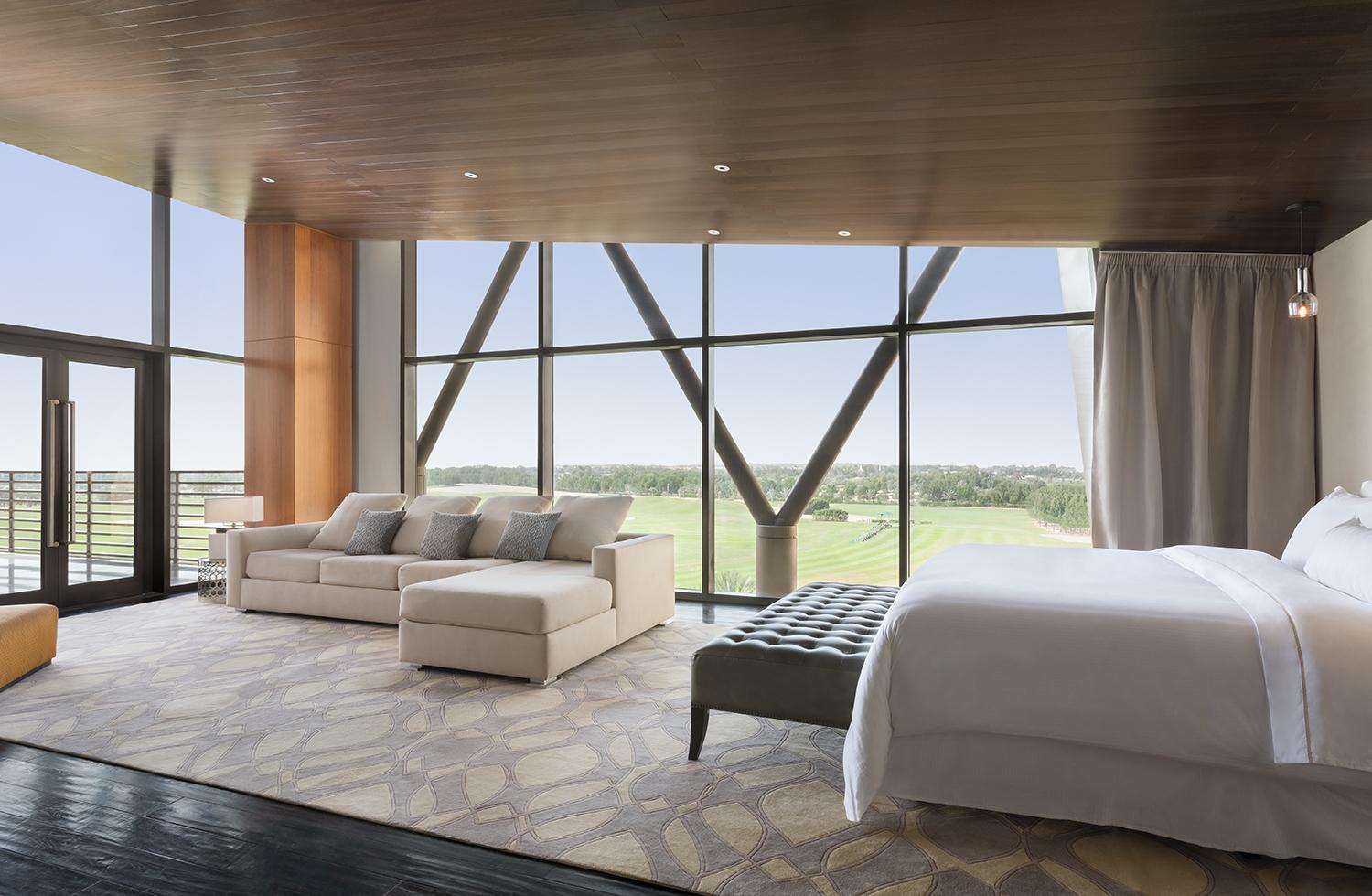 Vogo Abu Dhabi Golf Resort & Spa Formerly The Westin Abu Dhabi Golf Resort & Spa Exterior foto A guest room at the hotel